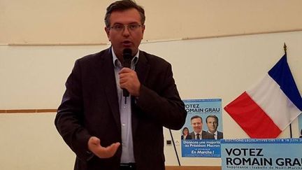 Romain Grau, candidat La République en marche (LREM) dans la première circonscription des Pyrénées-Orientales. (FACEBOOK)