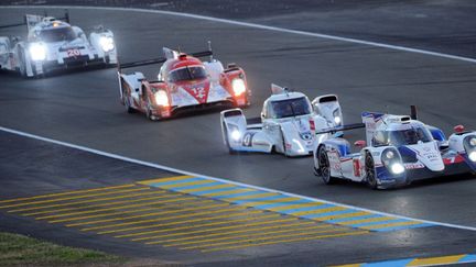 La Toyota N.7 mène la danse au Mans (JEAN-FRANCOIS MONIER / AFP)