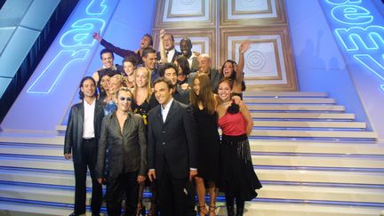 La première émission de la "Star Académy" sur TF1, le 20 octobre 2001. (FRANCOIS GUILLOT / AFP)