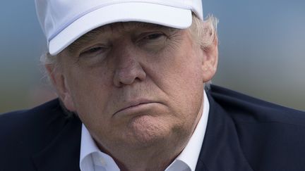 Le candidat républicain à la présidentielle américaine Donald Trump s'exprime à Turnberry, en Ecosse (Royaume-Uni), le 24 juin 2016. (OLI SCARFF / AFP)