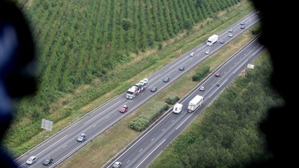 &nbsp; (L'accident a eu lieu vers 18h40 dans le sens Paris-Lyon sur l'A6 © Maxppp)