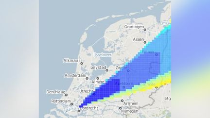 Image diffusée sur le compte Twitter de la région de Hollande-Méridionale, le 9 février. (TWITTER)