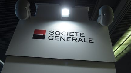 Le logo de la Société générale.&nbsp; (ERIC PIERMONT / AFP)