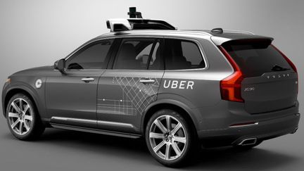 Véhicule sans chauffeur issu de la collaboration entre Uber et Volvo. (Volvo)