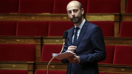 Stanislas Guérini s'exprime à l'Assemblée, à Paris, le 21 mars 2020. (LUDOVIC MARIN / AFP)