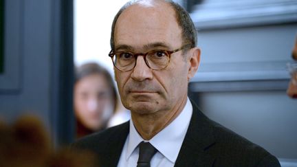 Eric Woerth, le 25 mars 2015, au palais de justice de Bordeaux. (JEAN-PIERRE MULLER / AFP)