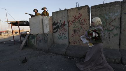  (Des militaires israéliens près de Ramallah, dans la bande de Gaza © REUTERS)