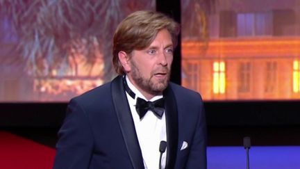 La Palme d’or du Festival de Cannes a été décernée au film "Sans filtre", samedi 28 mai. Le réalisateur suédois Ruben Östlund avait déjà été récompensé en 2017. (franceinfo)