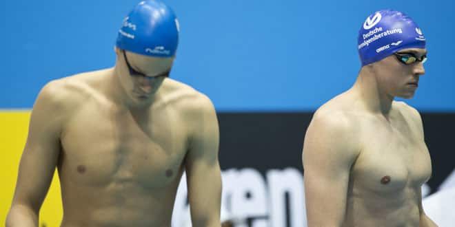 Beau duel en perspective sur 200m nage entre Yannick Agnel (à gauche) et Paul Biedermann (à droite)