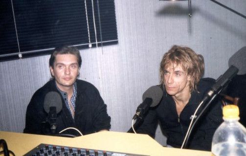 Serge Boissat et Iggy Pop à Radio Bellevue
 (DR )