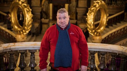 L'artiste français Claude L'évêque, à l'Opéra Garnier, à Paris le 30 décembre 2018. (LIONEL BONAVENTURE / AFP)