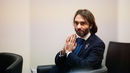 Cédric Villani lors d'une conférence à l'Ecole normale supérieure, le 7 février 2019.&nbsp; (DANIEL PIER / NURPHOTO / AFP)