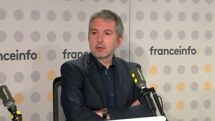 Antony Caillé, secrétaire général de la CGT-Intérieur-Police, sur franceinfo le jeudi 27 juillet 2023. (CAPTURE D'ECRAN / FRANCEINFO)