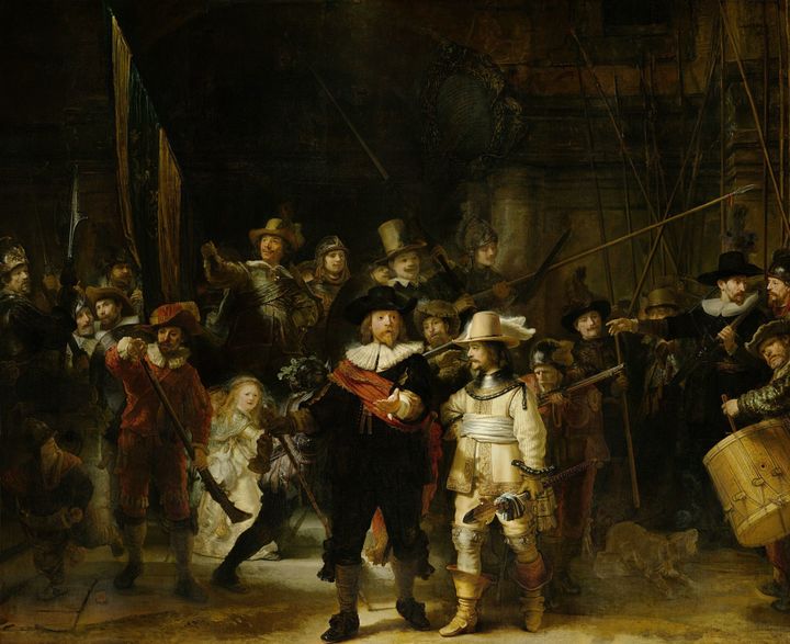 "La Ronde de nuit" de Rembrandt, 1642
 (Rijksmuseum)