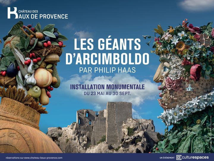 Les "Géants d'Arcimboldo" au château des Baux-de-Provence jusqu'au 30 septembre 2017
 (château des Baux-de-Provence)