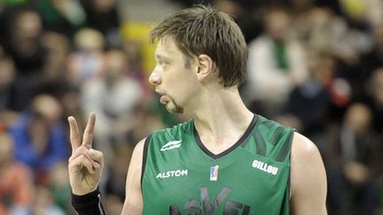 Le joueur de l'ASVEL David Andersen  (JOEL PHILIPPON / MAXPPP)