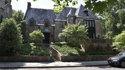 La maison du couple Obama dans le quartier très résidentiel de Kalorama à Washington. (MANDEL NGAN / AFP)