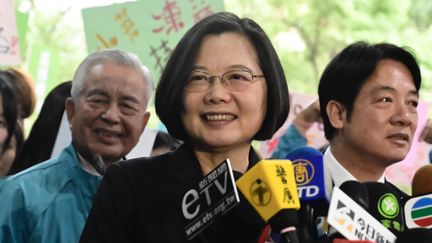 La présidente taïwanaise Tsai Ing-wen à Taipei, le 19 novembre 2019. Illustration. (SAM YEH / AFP)