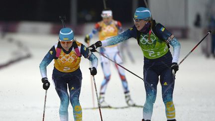 L'Ukraine première du relais féminin (PIERRE-PHILIPPE MARCOU / AFP)