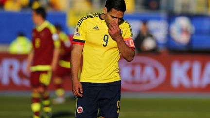 Radamel Falcao, l'attaquant et capitaine de la Colombie, est resté muet face au Venezuela. (PAUL PLAZA/PHOTOSPORT / PHOTOSPORT)