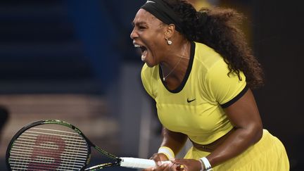 Serena Williams, un pas de plus vers l'histoire.  (SAEED KHAN / AFP)