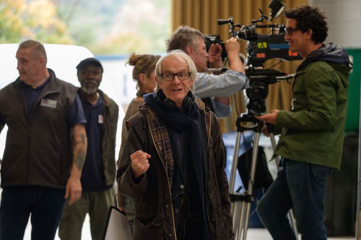 Le réalisateur britannique Ken Loach sur le tournage de son film "Sorry We Missed You" en 2019. (Copyright Joss Barratt)