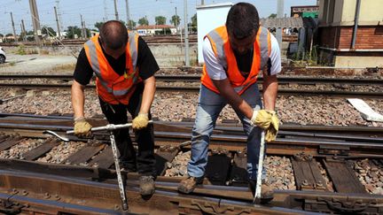 &nbsp; ("Le gouvernement fait un choix. C'est celui de la priorité à la maintenance" du réseau SNCF déclare Alain Vidalies © Maxppp)