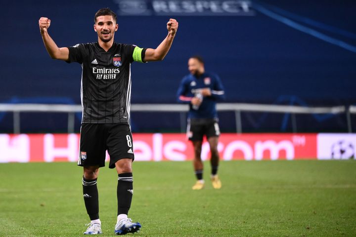 Houssem Aouar, auteur d'un grand Final 8 avec l'OL (FRANCK FIFE / POOL)