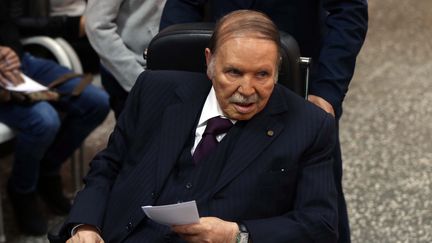 Abdelaziz Bouteflika&nbsp;lors d'élections locales en novembre 2017.&nbsp; (BENSALEM / APP / MAXPPP)