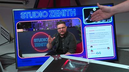 "Studio Zénith" sur Twitch en direct à 19h chaque mercredi. (CAPTURE D'ÉCRAN FRANCE 3 / A. RAPP)