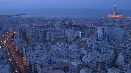 Vue de Casablanca de nuit. (AFP/BRAVO-ANA)