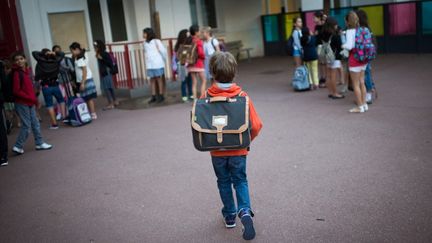 Dans une &eacute;cole primaire parisienne, le 3 septembre 2013, jour de la rentr&eacute;e.&nbsp; (MARTIN BUREAU / AFP)