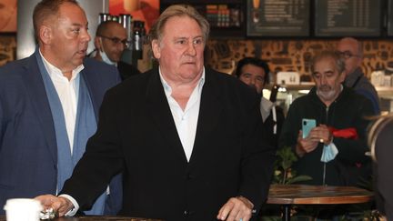 L'acteur français Gérard Depardieu à Nice, le 24 octobre 2021. (SYSPEO / SIPA / SIPA)