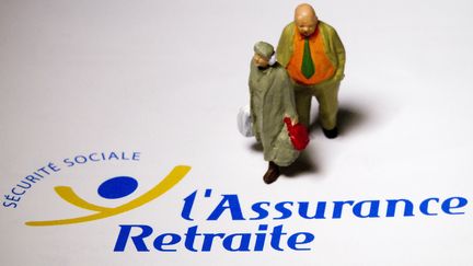 Le logo de l'Assurance-retraite, la branche vieillesse de la S&eacute;curit&eacute; sociale. (JOEL SAGET / AFP)