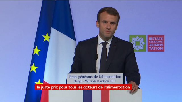 "Il n'est plus possible aujourd'hui qu'en France 1/3 des agriculteurs gagne moins de 350 euros par an", Macron à Rungis