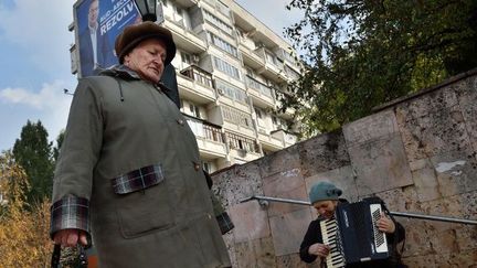 Scène de rue à Chisinau, la capitale moldave. 40% de la population vit avec 5 dollars par jour. (AFP)