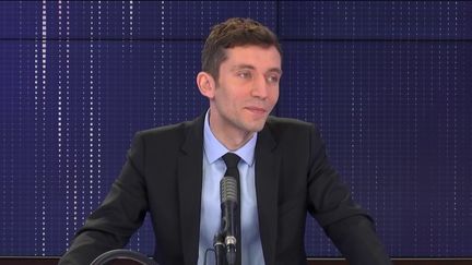 Julien Sanchez, porte-parole du Rassemblement national, invité de franceinfo vendredi 7 août 2020. (FRANCEINFO / RADIOFRANCE)