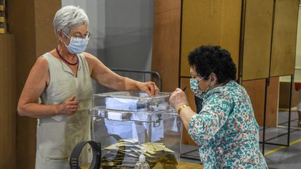 Deuxième tour des élections municipales dans les Pyrénées-orientales, en juin 2020 (photo d'illustration) (CLEMENTZ MICHEL / MAXPPP)