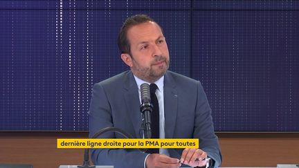 Sébastien Chenu, le porte-parole du Rassemblement national, était l'invité du 8h30 franceinfo mardi 8 juin 2021. (FRANCEINFO / RADIOFRANCE)