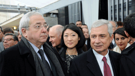 &nbsp; (Jean-Paul Huchon, actuel président de la région Ile-de-France et Calude Bartolone, candidat du PS à ce poste © maxppp)