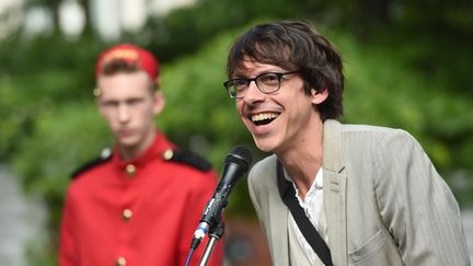 L'auteur Fabien Vehlmann à Bruxelles le 5 septembre 2014 (EMMANUEL DUNAND / AFP)