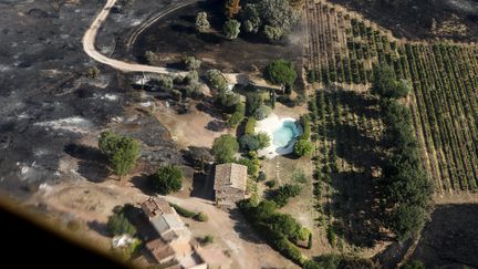 Un incendie de Gonfaron (Var) avait ravagé en août 2021, 7000 hectares dans la plaine des Maures et tué deux personnes. (FRANK MULLER / MAXPPP)