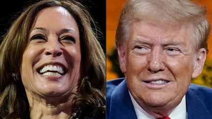 Kamala Harris et Donald Trump, candidats à la présidentielle américaine de novembre 2024 (DUSTIN FRANZ,ELIJAH NOUVELAGE / AFP)