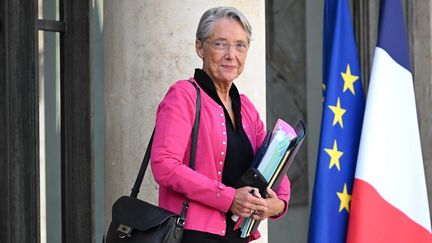 Le Premier ministre français Elisabeth Borne après le Conseil des ministres à l'Elysée, à Paris, le 27 septembre 2023. (BERTRAND GUAY / AFP)