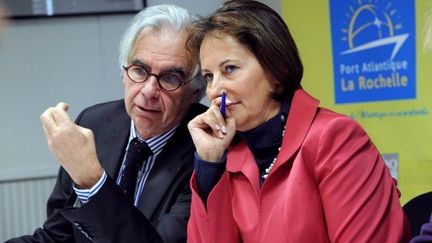 Maxime Bono avec Ségolène Royal (XAVIER LEOTY / AFP)