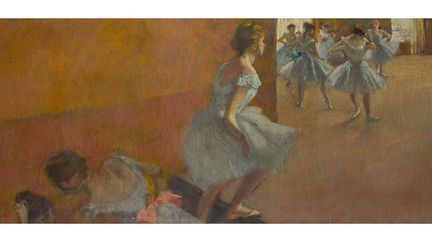 Edgar Degas, "Danseuses montant un escalier", entre 1886 et 1890, Paris, Musée d'Orsay, RF 1979
 (Photo © RMN-Grand Palais (Musée d&#039;Orsay) / Stéphane Maréchalle)