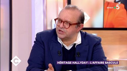 L'avocat de Laura Smet, Hervé Témime, sur le plateau de "C à vous", le 28 mai 2019.&nbsp; (FRANCE 5)