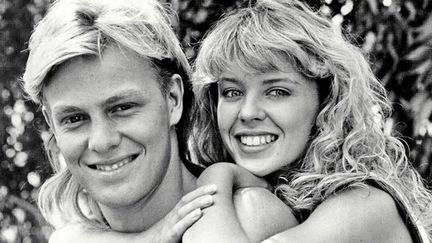 Jason Donovan et Kylie Minogue dans la série TV &quot;Neighbours&quot; dans les années 80
 (News Ltd/Newspix/Rex/REX/SIPA)