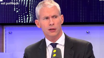 Le député de Seine-et-Marne et président du groupe Les Constructifs à l'Assemblée nationale, Franck Riester, était l'invité de Tout est politique, mardi 31 octobre sur franceinfo.&nbsp; (FRANCEINFO / RADIOFRANCE)