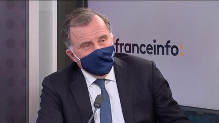 Pierre Ferracci, président du groupe Alpha, le 27 janvier 2022. (FRANCEINFO / RADIO FRANCE)